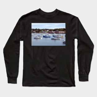 The Lobster fleet at Bass Harbor, Maine USA Long Sleeve T-Shirt